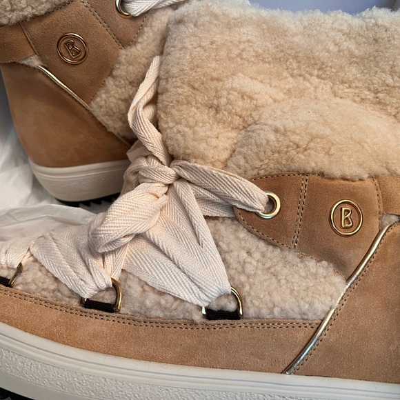 NIB Bogner Winter Boots Alpi Shearling Fur Size US 9 EU 41 - Picture 10 of 15